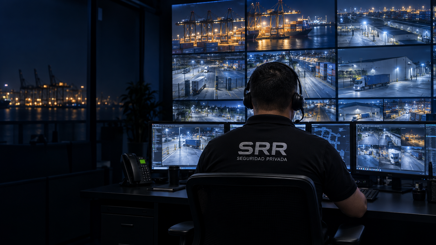 Analista de SRR revisando información y eventos de seguridad